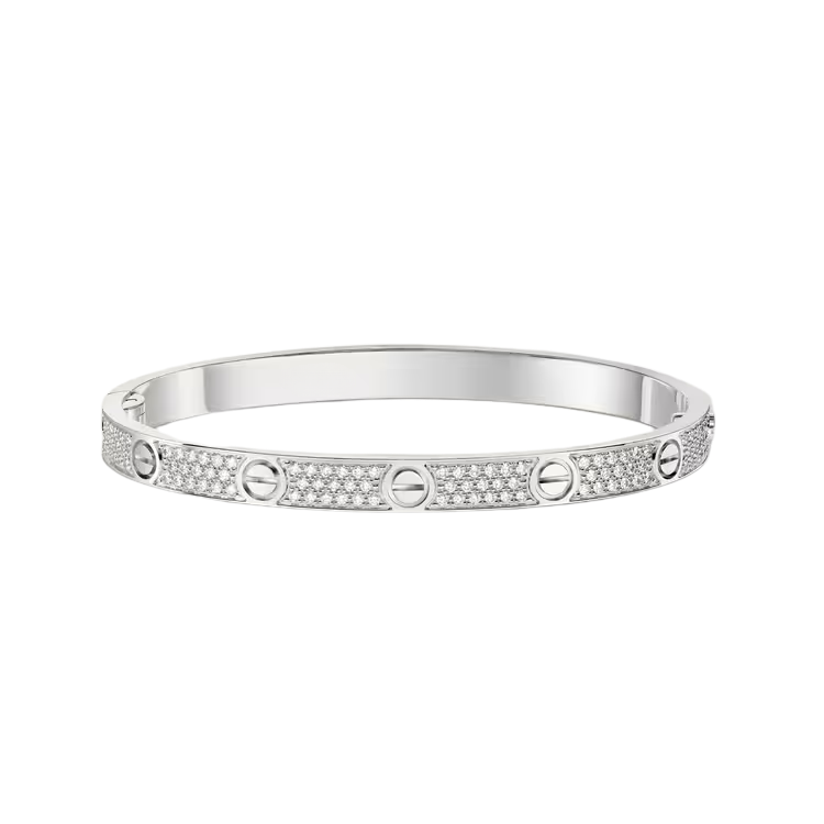 Iced Out Thin Screw Bracelet